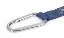Schlüsselbänder Werbeartikel: Schlüsselband-Verschluss Karabinerhaken 70 mm in silber glänzend