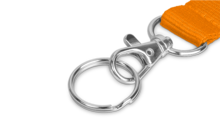 Schlüsselbänder Werbeartikel: Schlüsselband mit zusätzlichem Verschluss Schlüsselring in glänzend