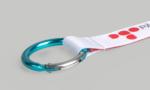 Schlüsselbänder Werbeartikel: Schlüsselband-Verschluss Karabinerring Metall 40 mm in farbig glänzend
