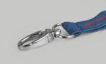 Schlüsselbänder Werbeartikel: Schlüsselband-Verschluss Oval-Hook Metall in silber glänzend