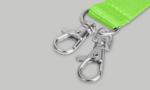 Schlüsselbänder Werbeartikel: Schlüsselband mit zusätzlichem Verschluss Sec-Locks in silber glänzend